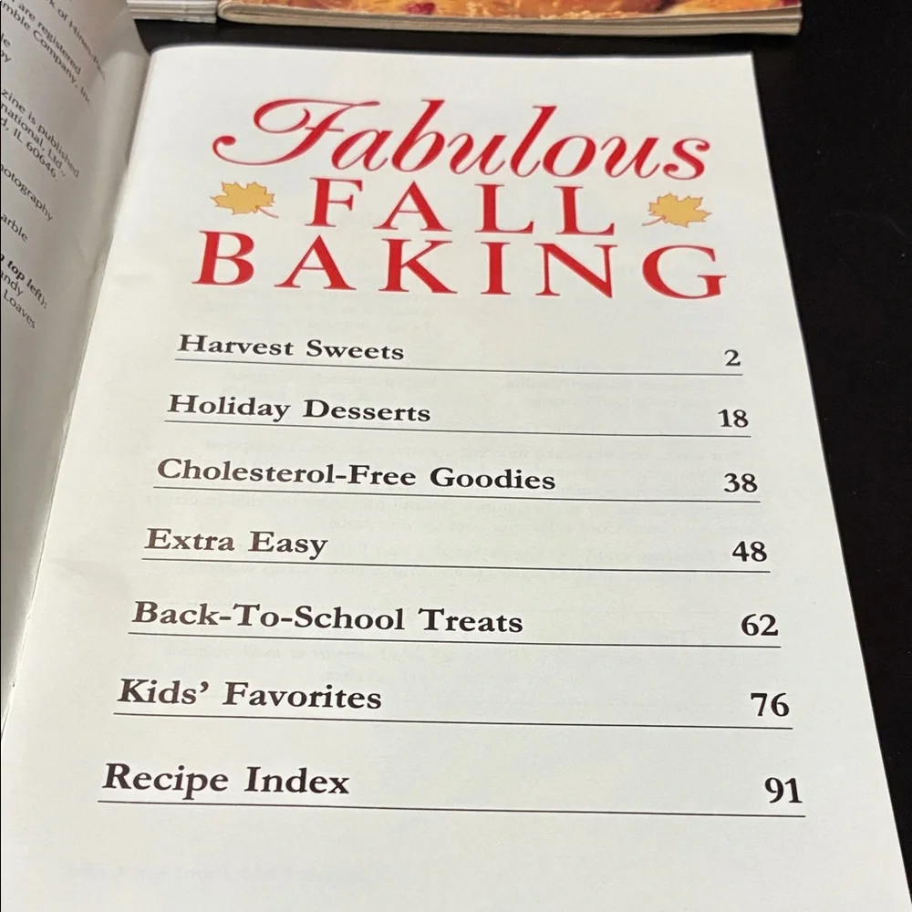 Vintage Holiday Baking Recipe cookBook Set